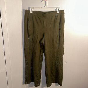 Alfani Wide-Leg Pull-On Pants Green Size XL Brand New